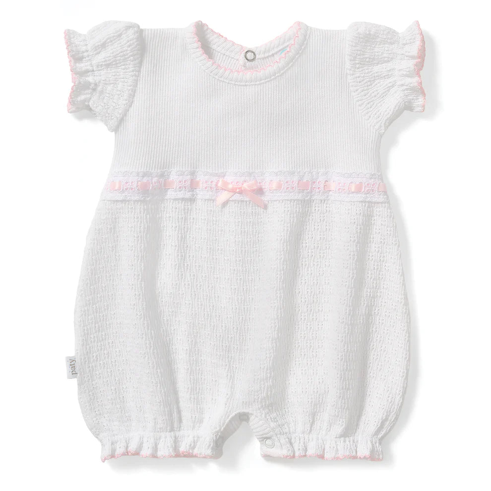 Paty Knit Bubble w/Eyelet Trim