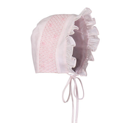 Feltman Girls Smocked Bonnett-0/3M