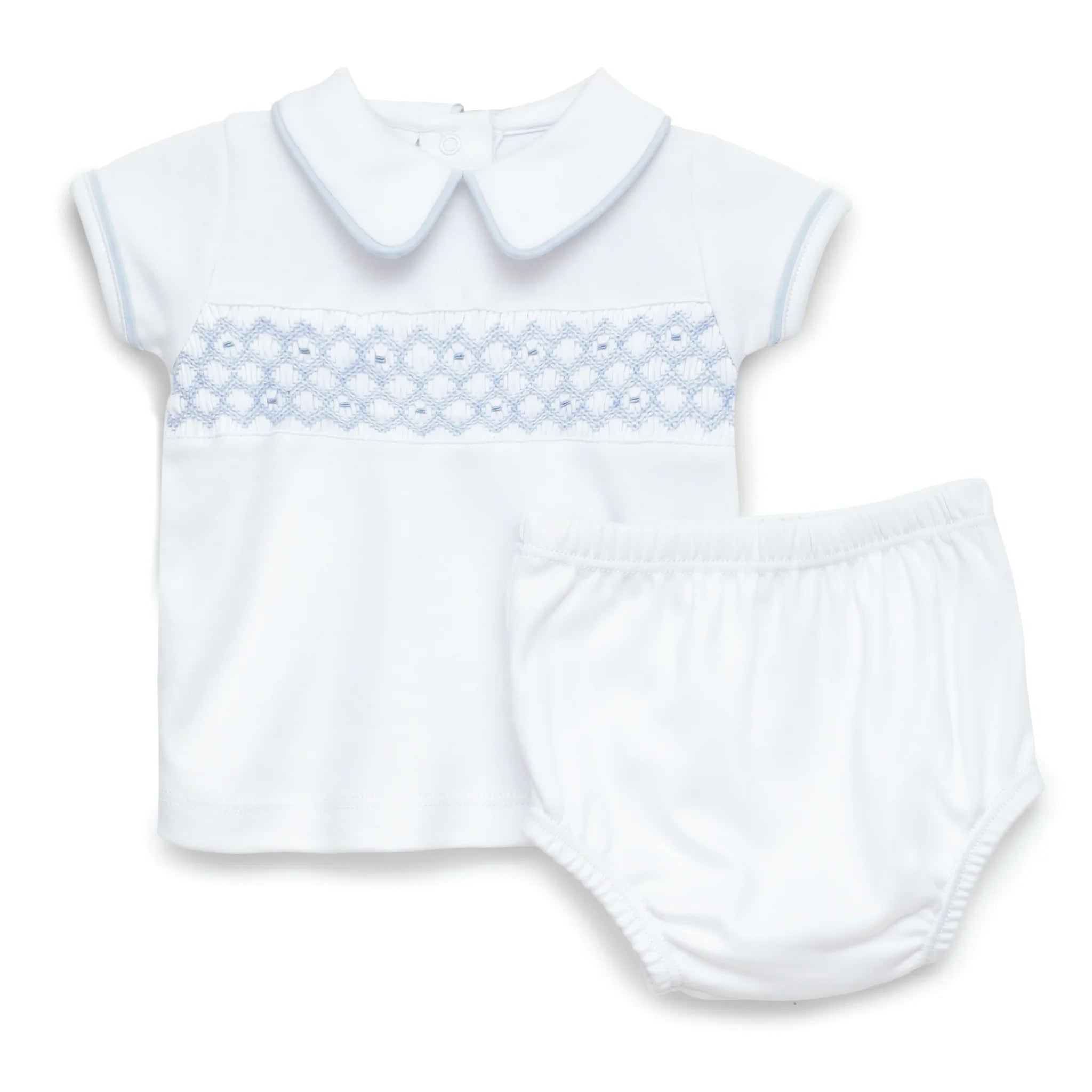 MB Charlie Smocked Diaper Cover Set