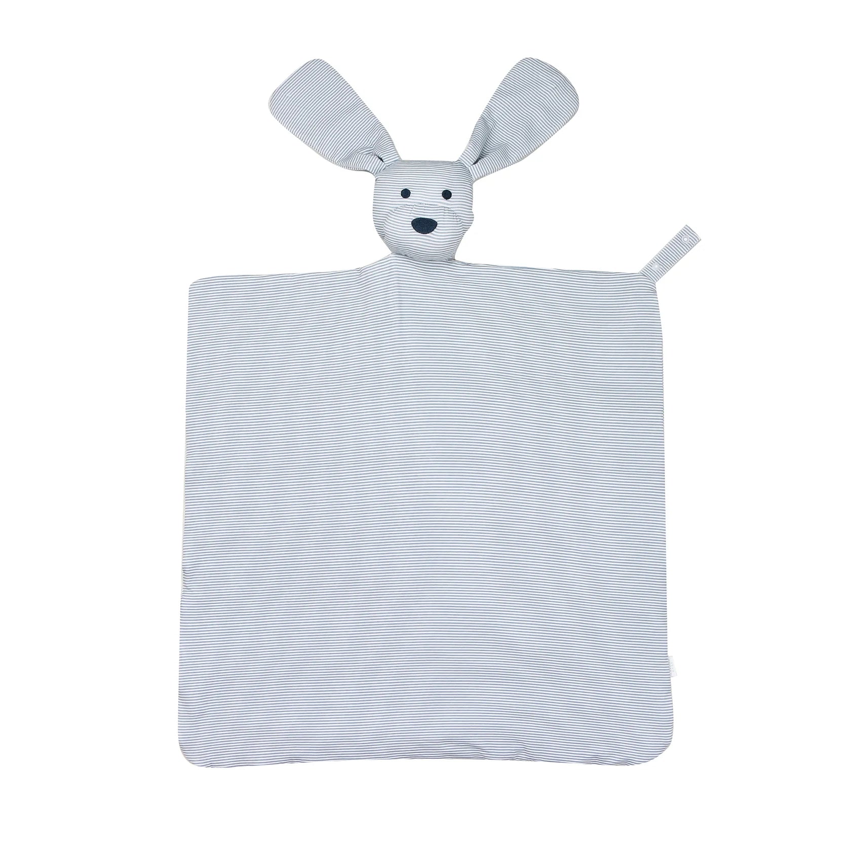 UB Dsty Bl Mini-Stripe Dog Lovey Blanket