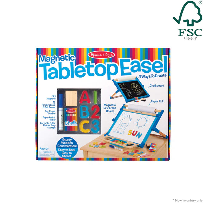 M&D Magnetic Double-Sided Tabletop Easel/50988
