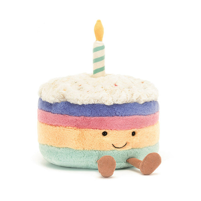 Jellycat Amuseables Rainbow Bday Cake