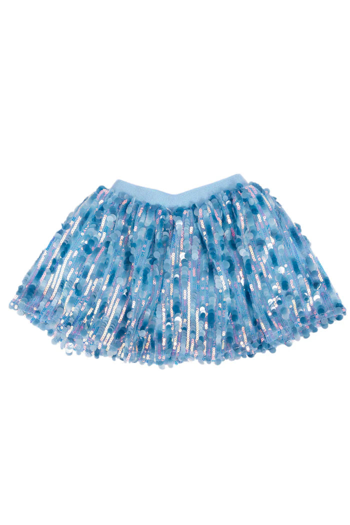 Superstar Sequin Skirt-Blue, 4/6