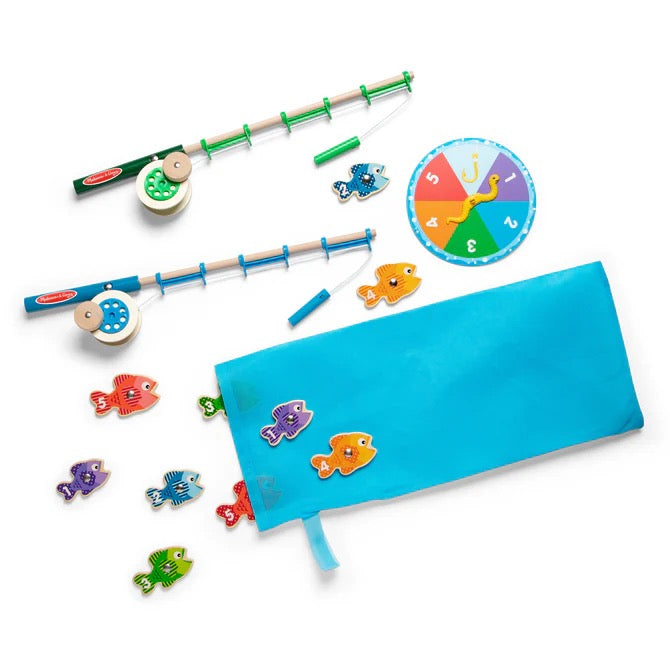 Melissa & Doug Catch & Count Magnetic Fishing Rod Set