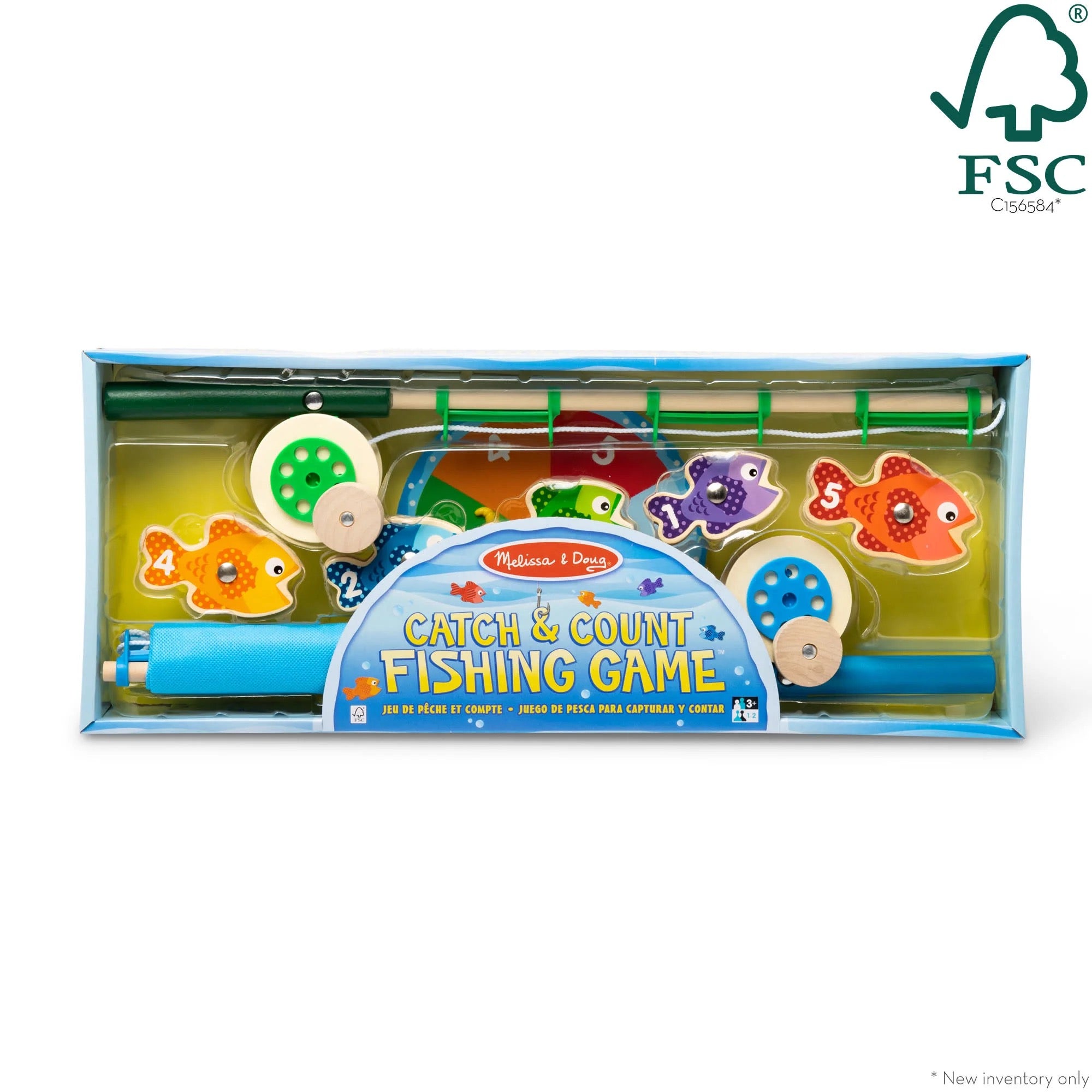 Melissa & Doug Catch & Count Magnetic Fishing Rod Set