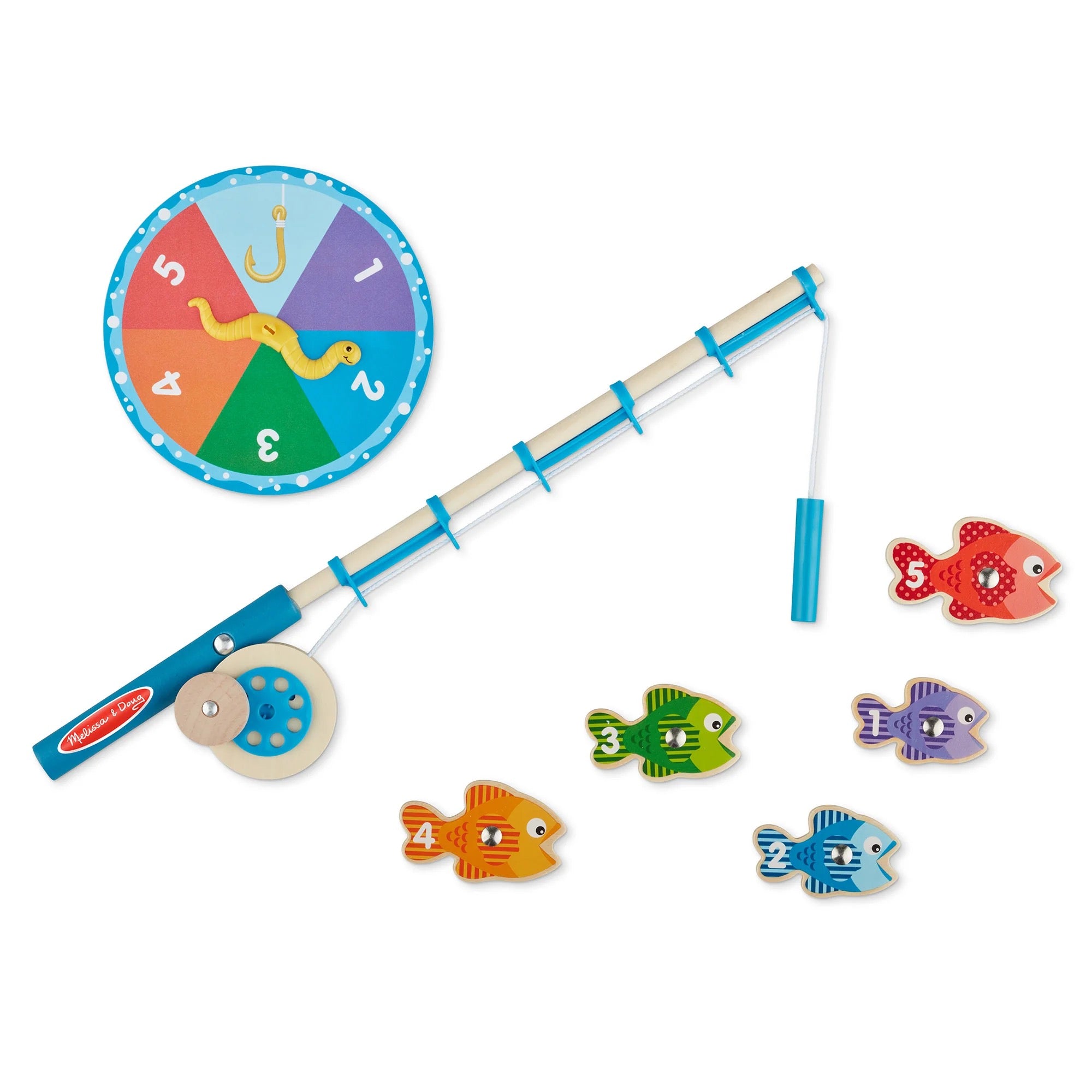 Melissa & Doug Catch & Count Magnetic Fishing Rod Set