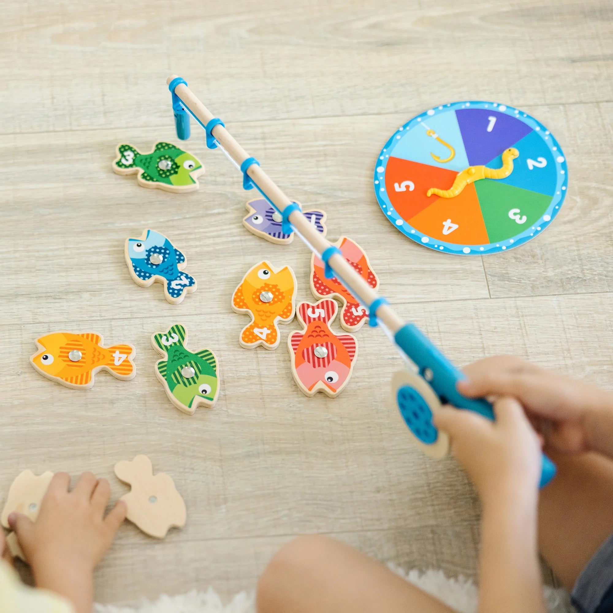 Melissa & Doug Catch & Count Magnetic Fishing Rod Set