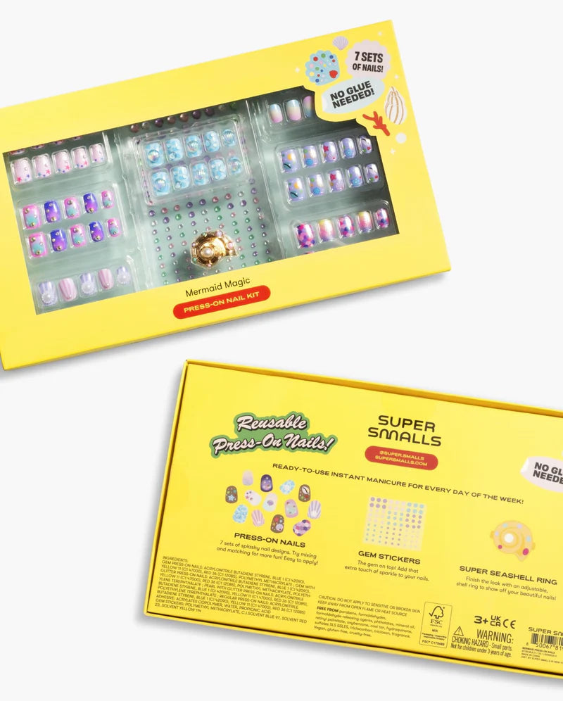 Super Smalls Mermaid Magic Press On Nail Kit