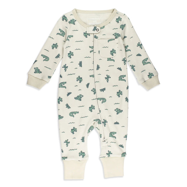 L'oved Baby Footless 2-Way Zipper Romper