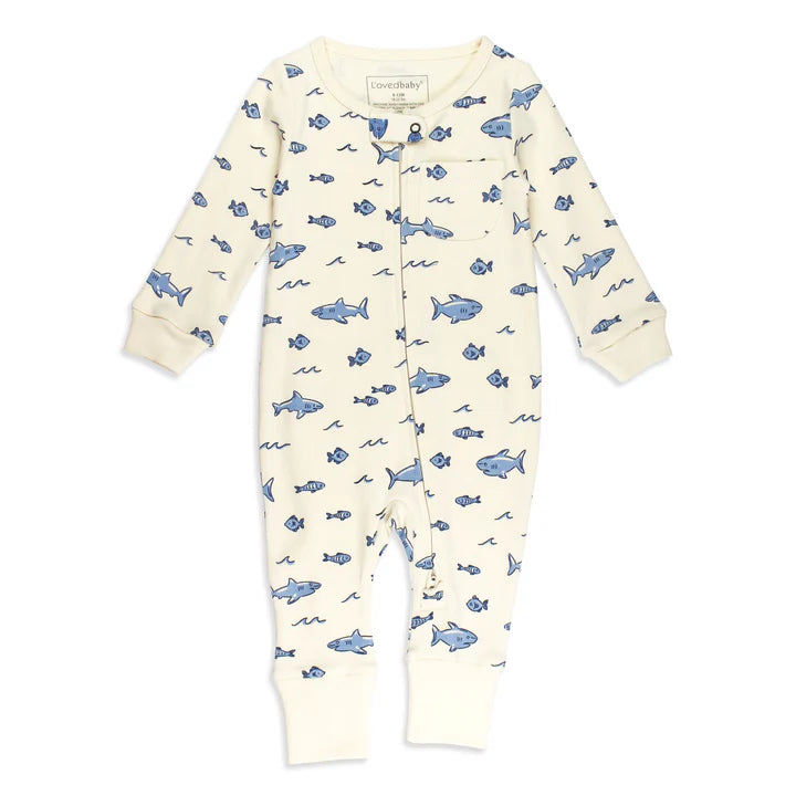 L'oved Baby Footless 2-Way Zipper Romper