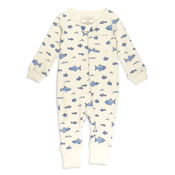 L'oved Baby Footless 2-Way Zipper Romper