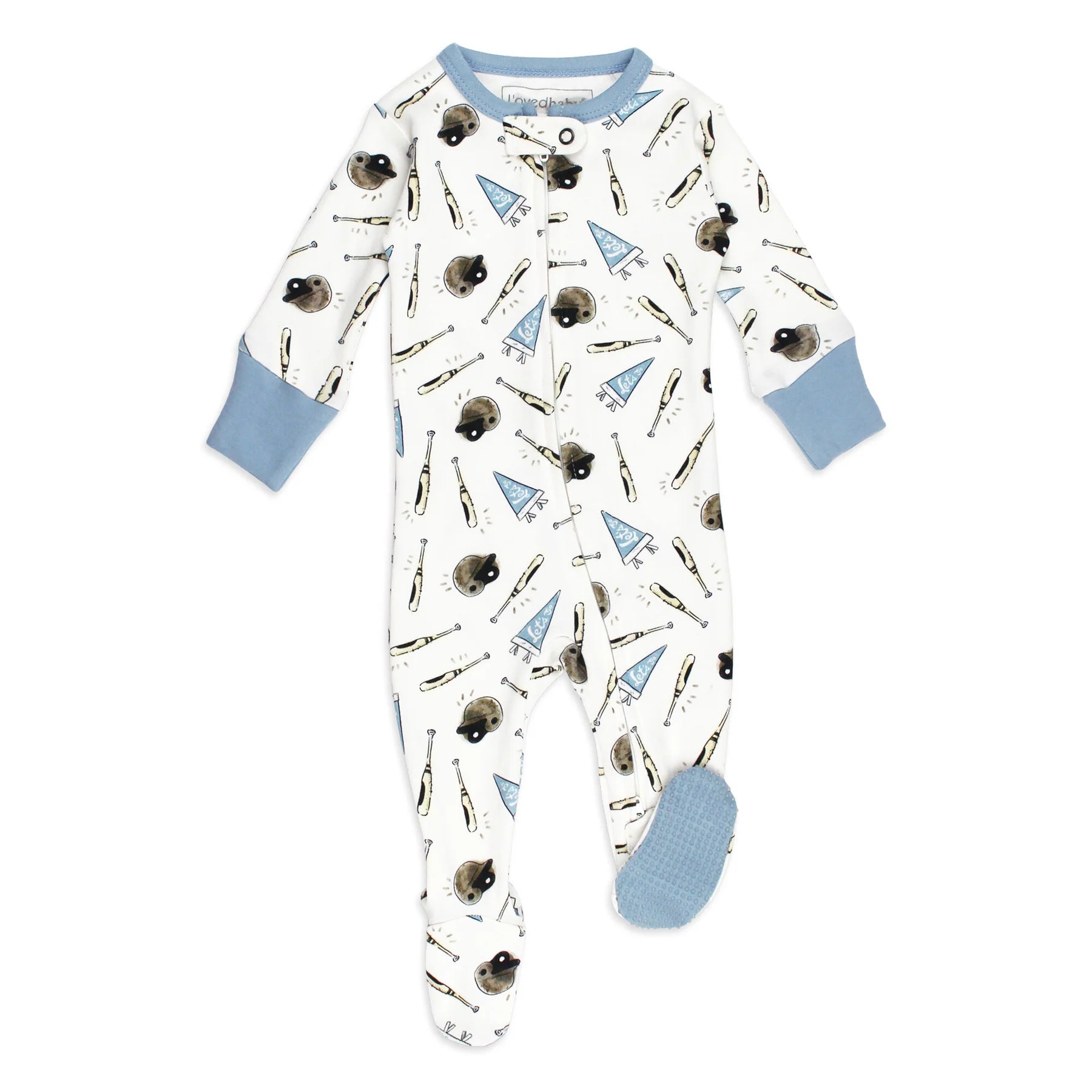 L'oved Baby Organic Cuffed Zipper Footie