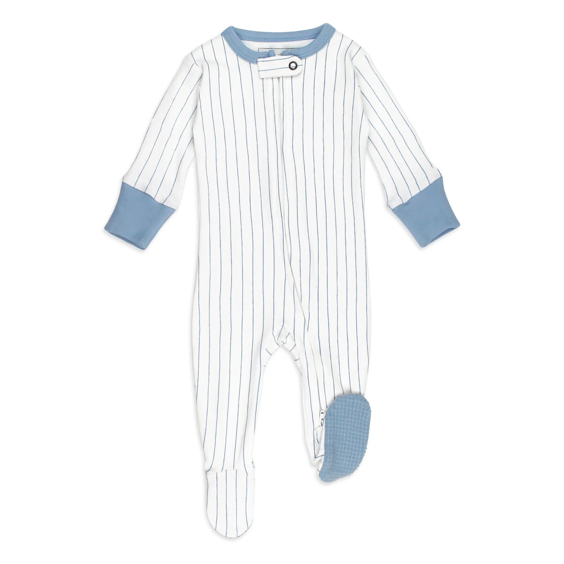 L'oved Baby Organic Cuffed Zipper Footie