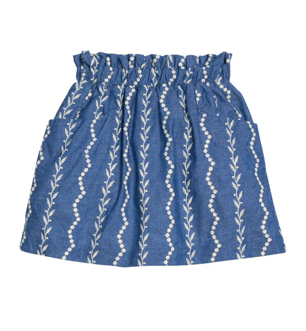 Bisby Chambray Emb. Portofino Skirt