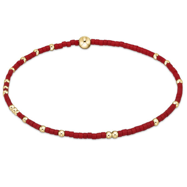 Gameday Hope unwritten bracelet -Crimson