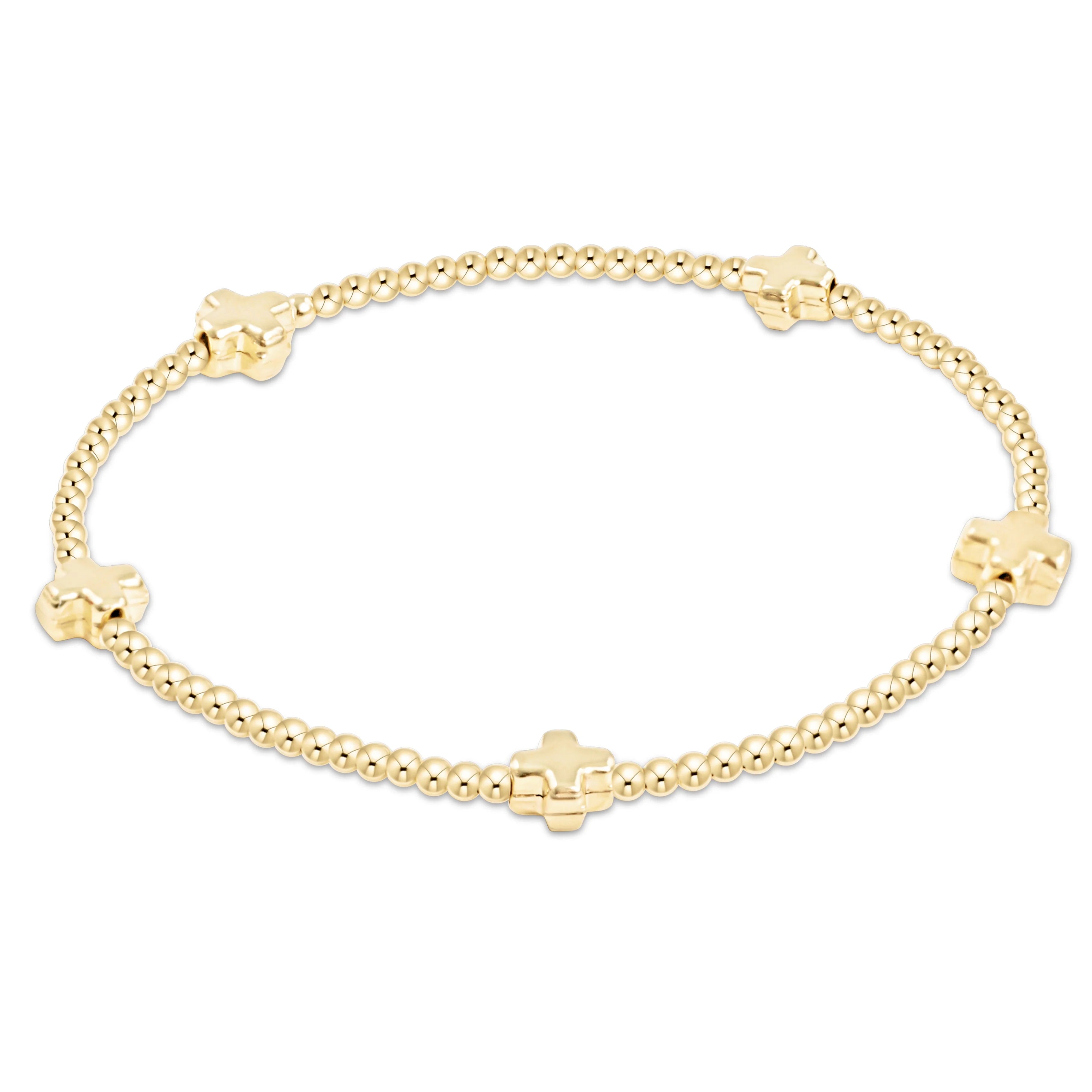 EGirl Classic Gold 2mm Beaded Bracelet- "Remember Where You Came From"