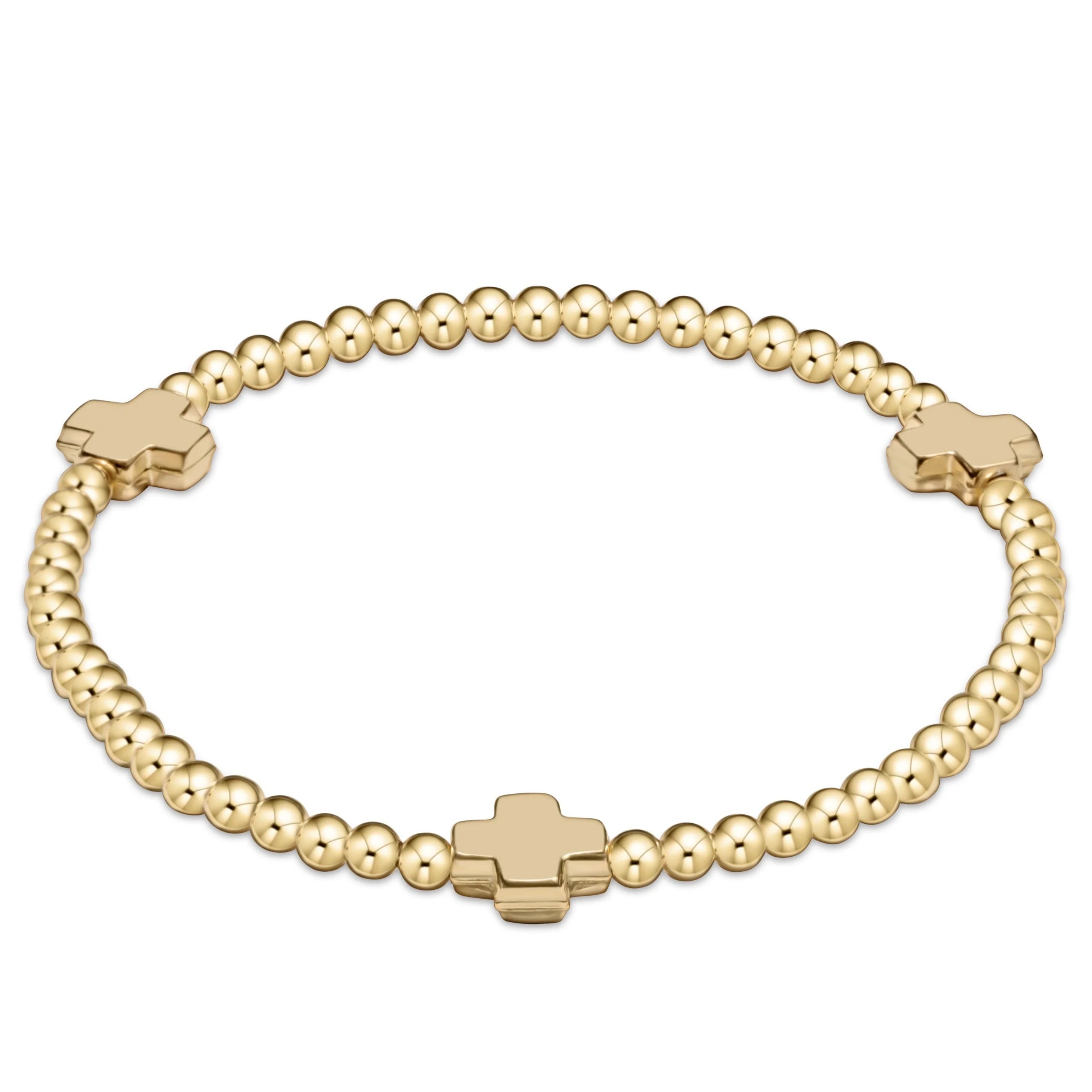 EGirl Classic Gold 3mm Beaded Bracelet- "Remember Where You Came From"