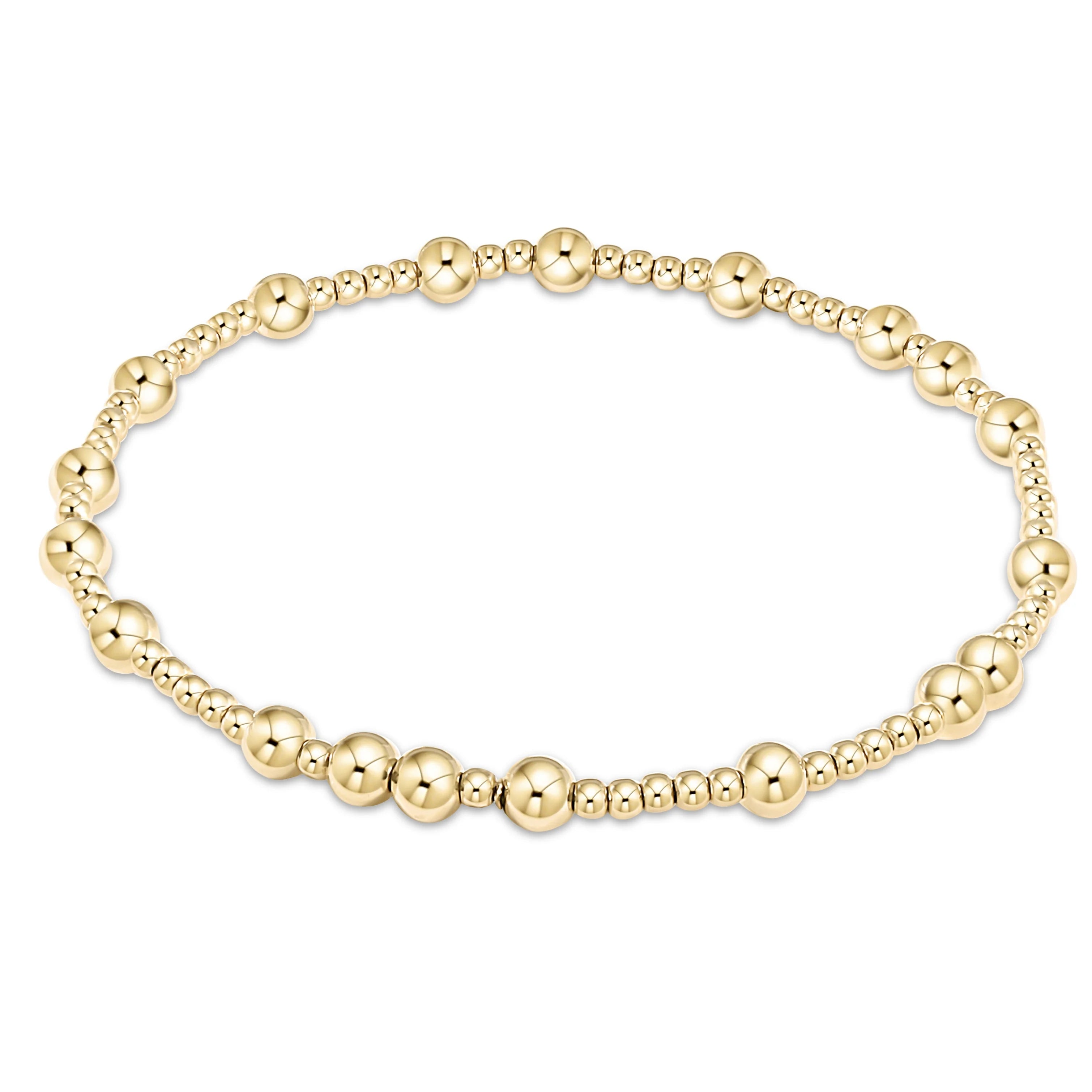 EGirl Gold 4mm Beaded Bracelet- Hope Unwritten