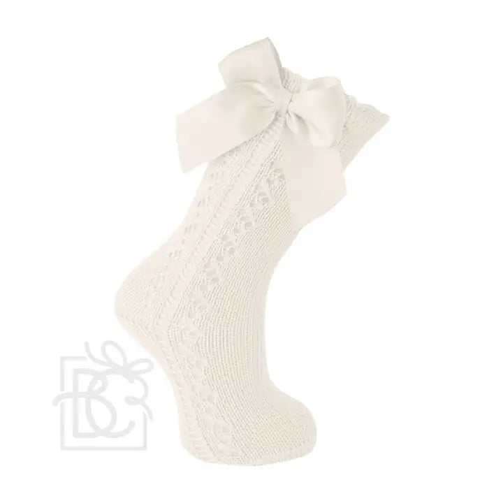 CM OW Knee High Bow Socks