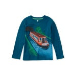 Tea Dog on a Boat Tee