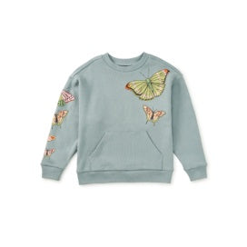 Tea Butterfly Kanga Popover Top